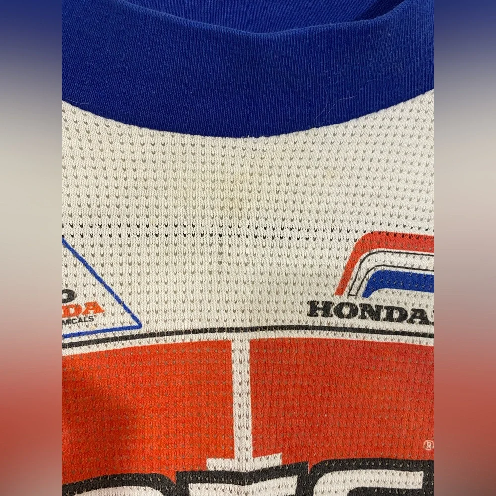 80s Hondaline Team Honda ATC Thermal Jersey USA MADE Vintage Youth Large
